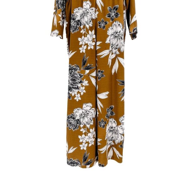 Who What Wear Long Sleeve Wide Leg Floral Print Jumpsuit Romper XXL - Picture 7 of 11